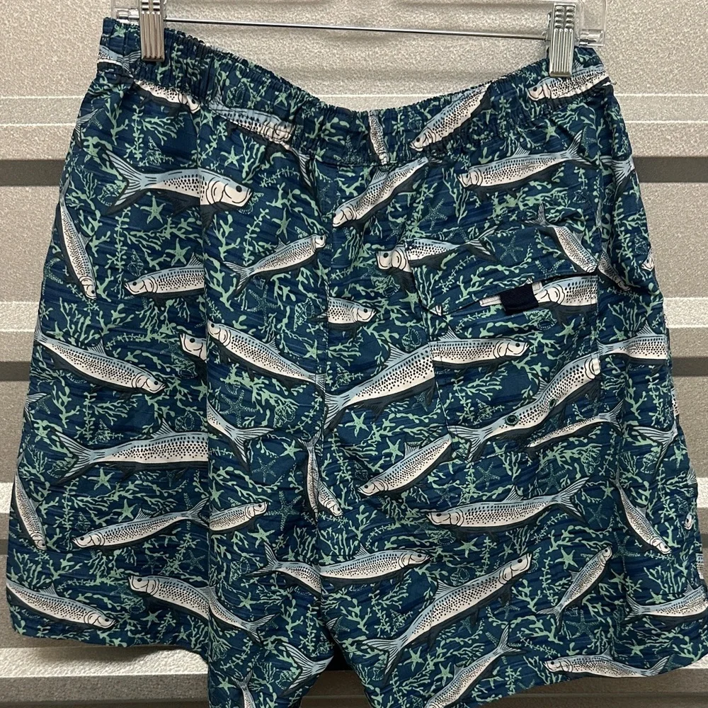 Vineyard‎ Vines Mens Swim Trunks Short Size Large Aquatic Fish Coastal Beach
